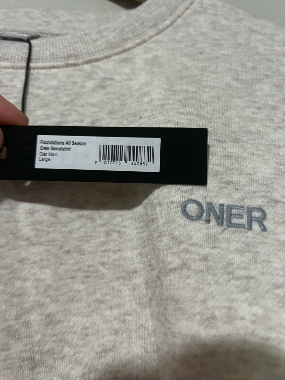 Oner Active Foundation All Season Crew Sweatshirt - Large - Picture 5 of 5